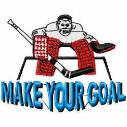 Hockey Embroidery Design 7